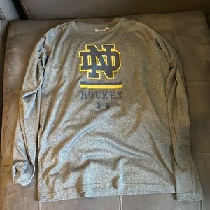 Under Armor Notre Dame Hockey long sleeve tee
